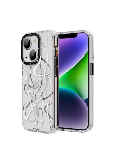 YoungKit Apple Uyumlu iPhone 14 Plus Kılıf Magsafe Şarj Özellikli Youngkit Water-Ink Serisi Kapak Youngkit-10193
