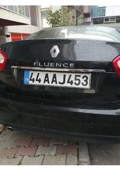 Renault Fluence Krom Bagaj Alt Çıta Plaka Üstü Krom 2010-2016