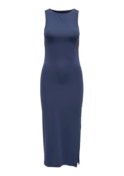 ONLY Onlea S/l Long Slıt Dress Jrs Lacivert Cok Renklı