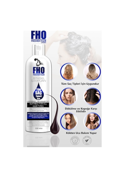 Freshen Hair Dökülme Karşıtı Bitkisel Şampuan 330 ML