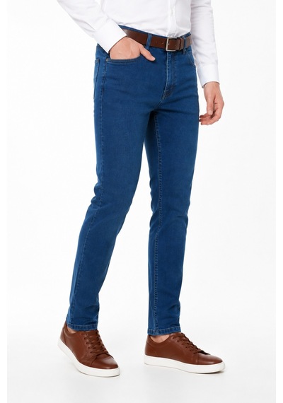 Locus Jeans Erkek Regular Fit Jeans Pantolon 320 Bgl-st05452 Mavi - Yeşil