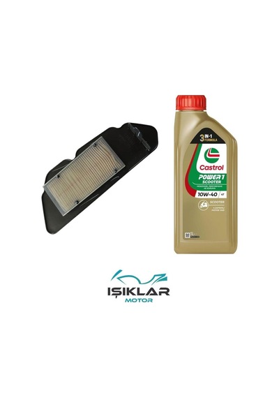 Tvs Jüpiter 125 Castrol Yağ Ve Hava Filtre Bakım Seti Bs0026