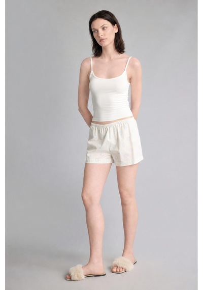 Defacto %100 Pamuk Regular Fıt Poplin Şortlu Pijama Alt H7289ax26hsbe250 Mavi-be250