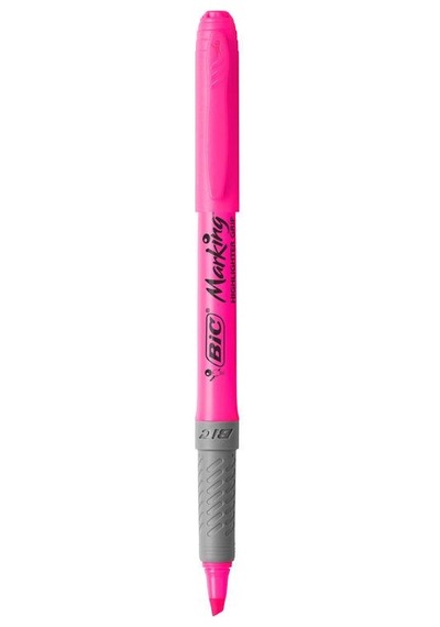 Bic Marking Highlighter Grip Fosforlu Kalem Pembe
