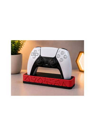 Ps5 Uyumlu Dualsense Oyun Kolu Standı Masaüstü Controller Tutucu Dekoratif Gamepad Standı Kırmızı