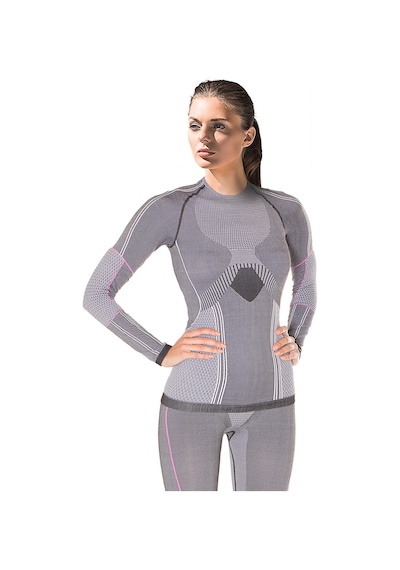 Miofit Kadın Running Power Fit Uzun Kollu Dikişsiz Spor Tişört Pembe