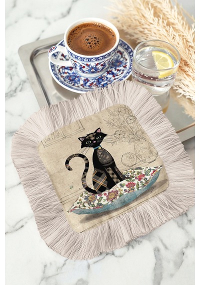 Zarif Vintage Siyah Kedi Saçaklı Sunum Peçetesi - Çiçekli Bohem Tarz Bej Krem Bardak Altlığı Mendil Sedefli Adaçayı Lacivert Zarif Vintage Siyah Kedi Saçaklı Sunum Peçetesi - Çiçekli Bohem Tarz Bej Krem Bardak Altlığı Mendil Sedefli Adaçayı Lacivert