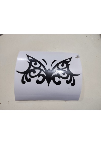 Siyah Kelebek Desenli Sticker Diğer