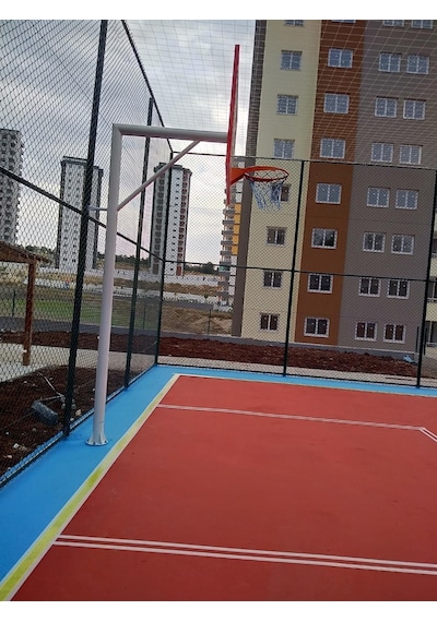 Mia Basketbol Potası 105 180 8 Mm Solid Polikarbon 45 Cm Sabit Çember