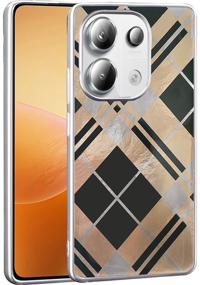 Xiaomi Redmi Note 13 Pro 4g Kılıf Desenli Zore Mep Kapak Geometrik
