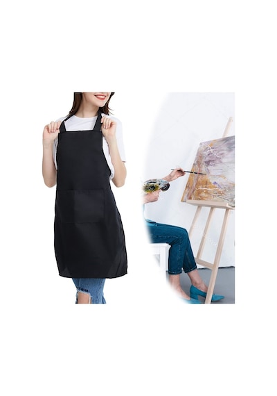 Bundera Apronix Ressam Önlüğü Sanat Boya Önlüğü Askı Cepli Önlük