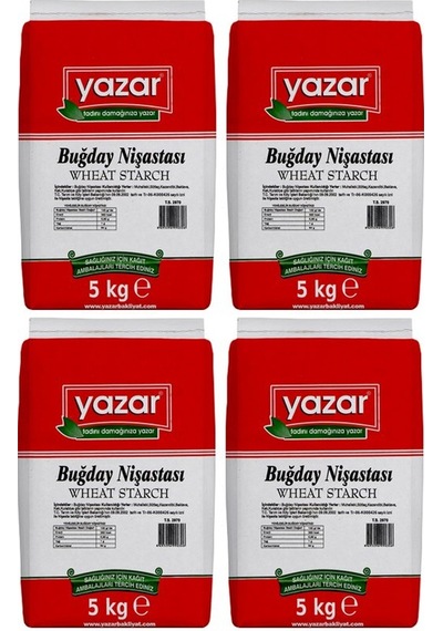 Yazar Buğday Nişastası 4 x 5 KG