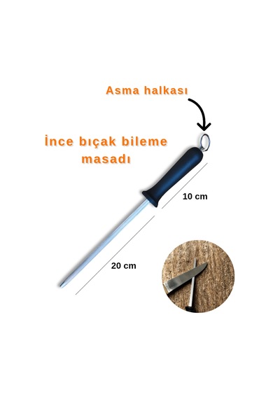 30cm İnce Masat Bıçak Bileme Masadı Asma Halkalı