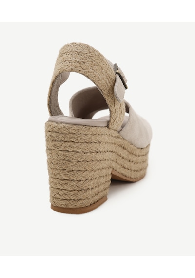 Yargıcı Hasır Toka Detaylı Yüksek Deri Espadril 25ykay4031x 017 Bej