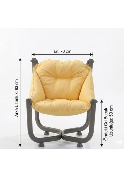 Missidea Standart Elit Relax Sarı Koltuk
