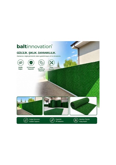 Çim Çit Örgü Telli Bahçe Çiti 50 Cm X 3 Mt Beyaz