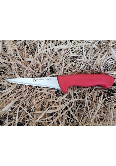 Sürmene Cumhur Çelik 61111 Kasap Sıyırma Bıçağı, 12,5 Cm, Kaymaz Sap