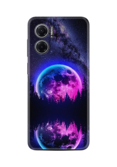 Xiaomi Redmi Note 11e Kılıf Silikon Desen Özel Seri Star Planet 1652