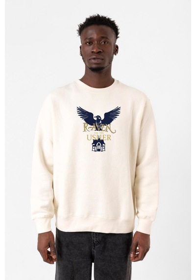 The Fall Of The House Of Usher Raven Ekru Erkek 2ip Sweatshirt 001