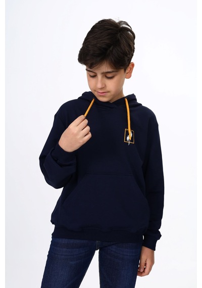 Toontoy Kids Toontoy Erkek Çocuk Relax Fit Kapüşonlu Cepli Hafif Düşük Omuz Baskılı Sweatshirt - 2 İplik Lacivert Toontoy Kids Toontoy Erkek Çocuk Relax Fit Kapüşonlu Cepli Hafif Düşük Omuz Baskılı Sweatshirt - 2 İplik Lacivert