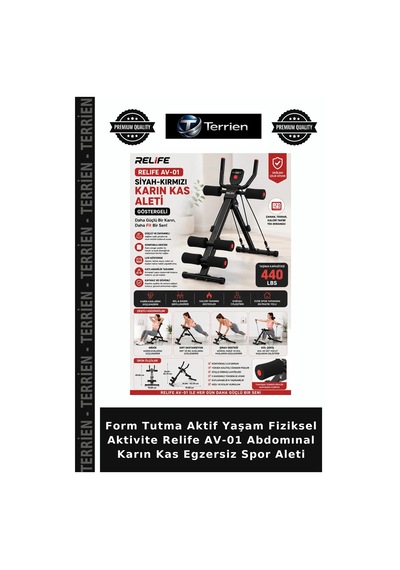 Form Tutma Aktif Yaşam Fiziksel Aktivite Relife Av-01 Abdomınal Karın Kas Egzersiz Spor Aleti