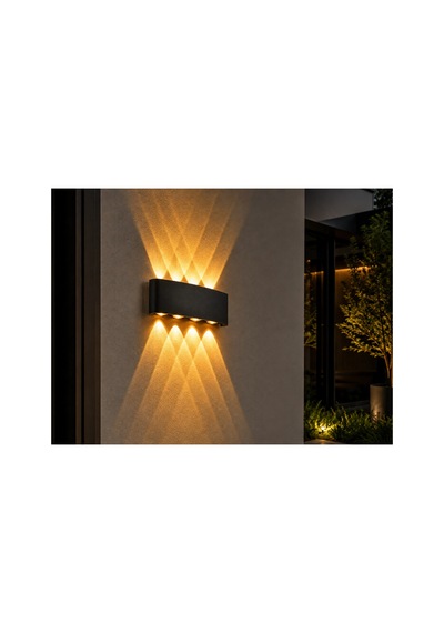 1 Adet Cata Ct 8013 Karpi 15w Dış Mekan Led Aplik Amber Çok renkli