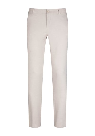 Hatemoğlu Bej Regular Fit Yandan Cepli Keten Pantolon