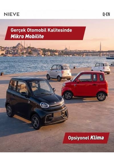 Nieve Q-En  Klimalı 2026 Model Elektrikli Otomobil Siyah 1