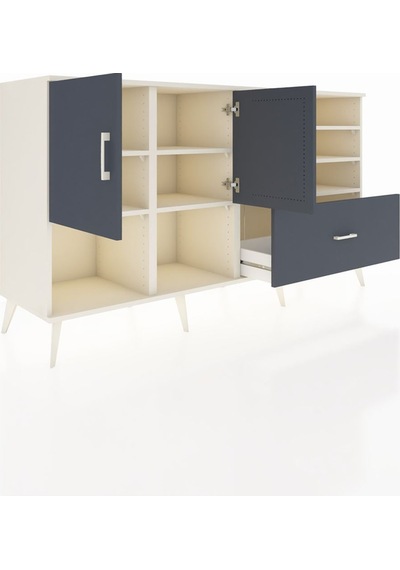Kronos Konsol 7 Raflı Tek Çekmeceli 2 Kapaklı 176x59x99 Aytaşı-an Aytaşı-antrasit Kronos Konsol 7 Raflı Tek Çekmeceli 2 Kapaklı 176x59x99 Aytaşı-an Aytaşı-antrasit
