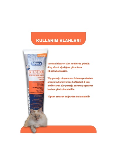 Tr Dr. Clauder's Anti Hairball Tüy Yumağı Kontrol Kedi Macunu 100 G