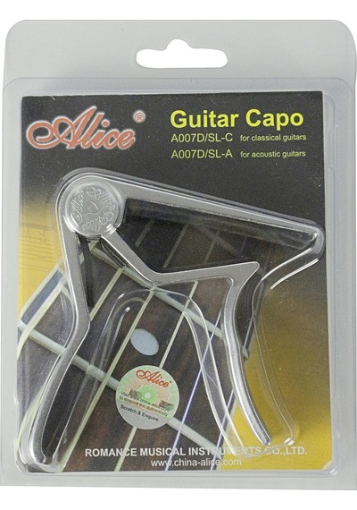 Alice Akustik Gitar Kapo Gümüş
