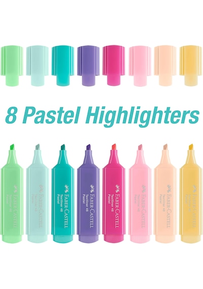 Faber-Castell Fosforlu Kalem Seti 8’li Pastel Renkler