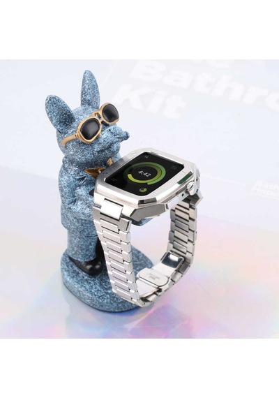 Apple Uyumlu  Watch 7 45 MM Zore Krd-64 Metal Kordon (543124875)