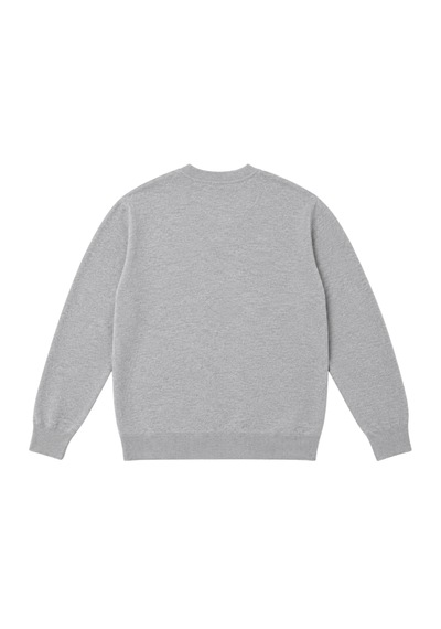 Battalmoda Erkek Büyük Beden Gri Cepli Düğmeli Triko Hırka 3xl-4xl-5xl-6xl