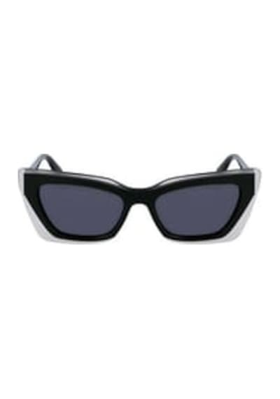 Calvin Klein Jeans Ckj 23656s 001 52 Kadın Cat Eye Kristal Siyah Kemik Güneş Gözlüğü Siyah