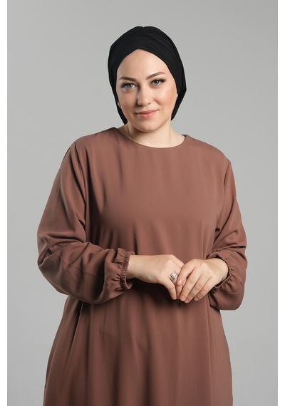 Hürrem Bone Siyah Pratik Hazır Geçmeli Tesettür Bone Sandy Büzgülü Salaş 2119 01 Siyah