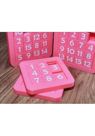 3d Baskı Kaydırmalı Sayı Bulmacası Sliding Puzzle Zeka Oyunu