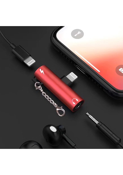 Ally Lightning to 3.5 MM Dönüştürücü Adaptör Kırmızı