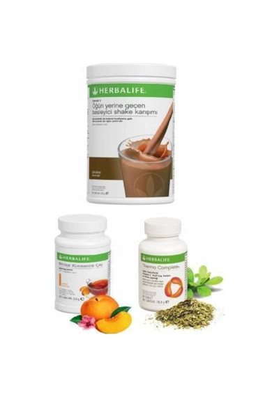 Herbalife Çikolata Shake 50gr Şeftali Çay Thermo Complate