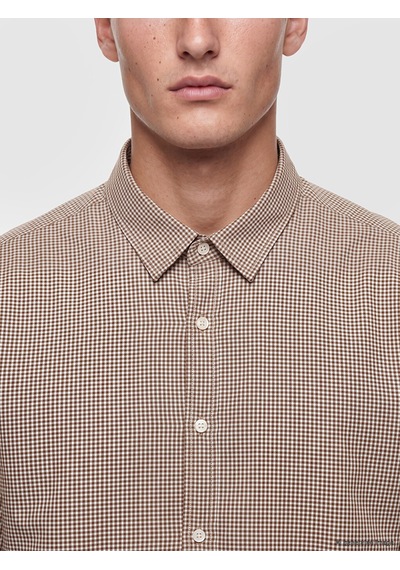 Lcw Vision Kahverengi Regular Fit Ekose Erkek Gömlek