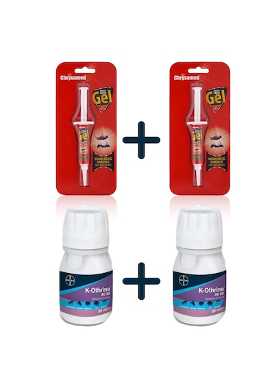 Bayer K-othrine Sc 50 Genel Haşere İlacı 2 x 50 ML + Chrysamed Fibron 2'li
