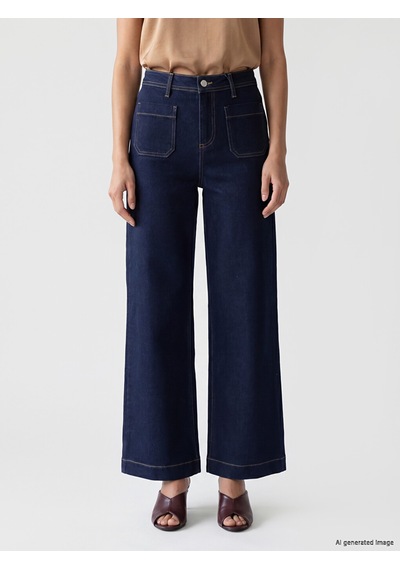 Lcwaıkıkı Classic İndigo Straigt Fit Kadın Jean Pantolon