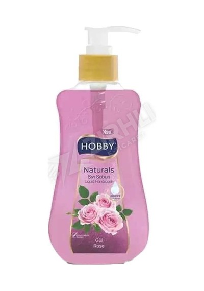 4 Adet Hobby Natural Gül Sıvı Sabun Gliserinli 400 Ml
