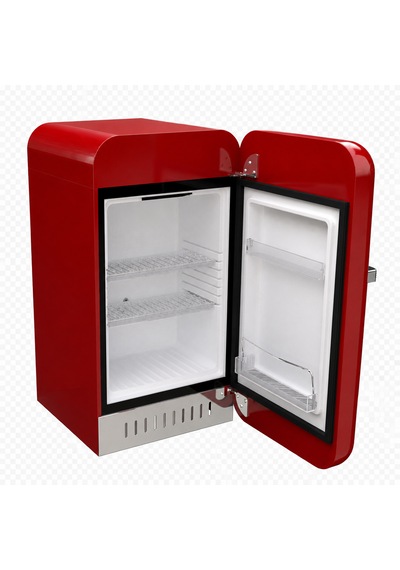 Elektromarla Retro Minibar Mini Buzdolabı Kırmızı