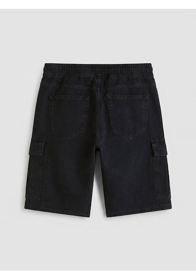 Lcw Jeans Siyah Regular Fit Erkek Jean Şort