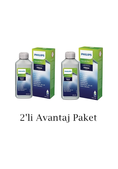 Philips Uyumlu Ca6700/10 Espresso Makinesi Kireç Temizleme Solüsyonu X 2 Adet Renkli