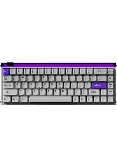 Made68 Pro+ Purple Light %65 Ttc Purple Heart Kom Manyetik Sw 8k He Hotswap Rgb İngilizce Klavye