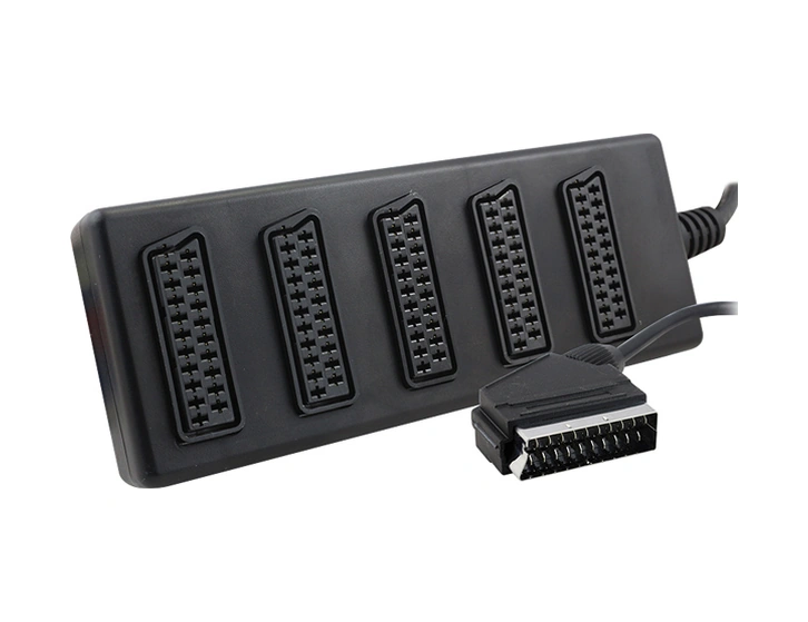 Elektromer 5 Li Scart Dağıtıcı 1 Erkek - 5 Dişi Scart