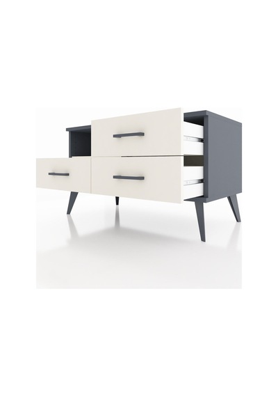 Hyperion Şifonyer Tek Raflı 3 Çekmeceli 88x44x48 Antrasit-aytaşı Aytaşı Hyperion Şifonyer Tek Raflı 3 Çekmeceli 88x44x48 Antrasit-aytaşı Aytaşı