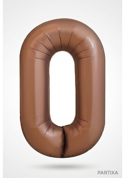 Çikolata Kahverengi Retro Rakam 0 Folyo Balon 32 İnç 0 Yaş Doğum Günü Vintage Konsept Parti Sayı Dekorasyon Balonu Çok Renkli